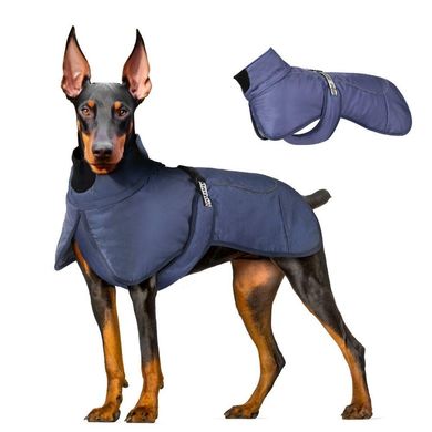 Потовщена тепла бавовняна куртка для собак Derby Blue Derby