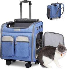 Тележка-рюкзак для переноски собак и котов Voyager Pet LVGB2010 с телескопической ручкой и 4-мя колесами Voyager Pet