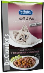 Вологий корм для котів Dr.Clauder's Veal&Turkey-hen з телятиною та індичкою Dr.Clauder's