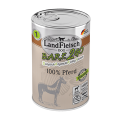 Консервы для собак Landfleisch B.A.R.F.2GO 100% pferd (з кониной) LandFleisch