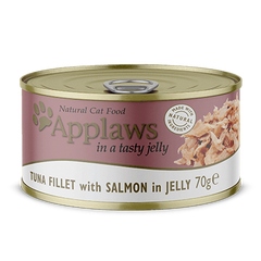 Консервированный корм для котов Applaws Tuna Fillet and Salmon in Jelly с тунцом и лососем Applaws