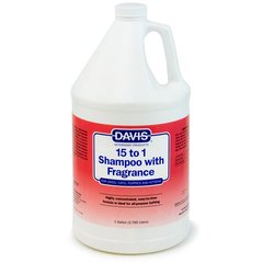 Шампунь з ароматом Davis 15 to 1 Shampoo with Fragrance для собак, котів, цуценят і кошенят Davis