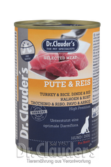 Консерва супер-премиум класса для собак Dr.Clauder's Selected Meat Turkey&Rice с индейкой и рисом Dr.Clauder's