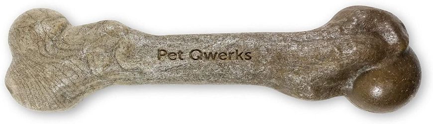 Жувальна кістка для собак Pet Qwerks Zombie BAMBOO BarkBone зі смаком арахісового масла Pet Qwerks Toys
