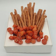 Подарочный набор для собак "Вкусный кролик": суши и палочки из утки