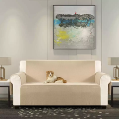 Высококачественный водонепроницаемый чехол на диван Modern Sofa Cover Beige