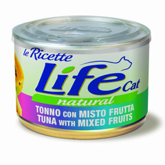 Консерва для котов LifeNatural Тунец с фруктовым миксом (tuna with fruit mix), 150 г LifeNatural
