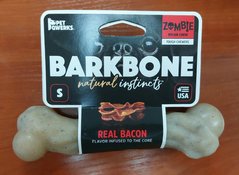 Жевательная кость для собак Pet Qwerks Zombie BarkBone Natural Instincts Real Bacon с ароматом бекона Pet Qwerks Toys