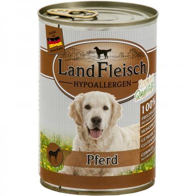 Гіпоалергенні безглютенові консерви для собак Landfleisch Dog Hypoallergen Pferd з кониною і пребіотиком LandFleisch